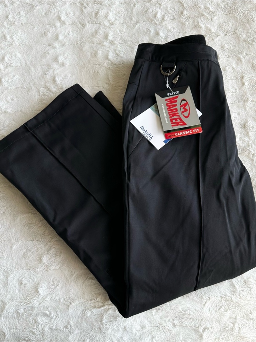 Marker Ski Snowboard Pants Womens 10 PETITE Black Aqua Guard Outdoor Pockets NWT